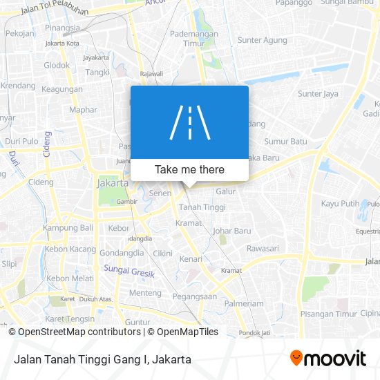 Jalan Tanah Tinggi Gang I map