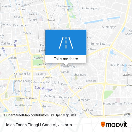 Jalan Tanah Tinggi I Gang VI map