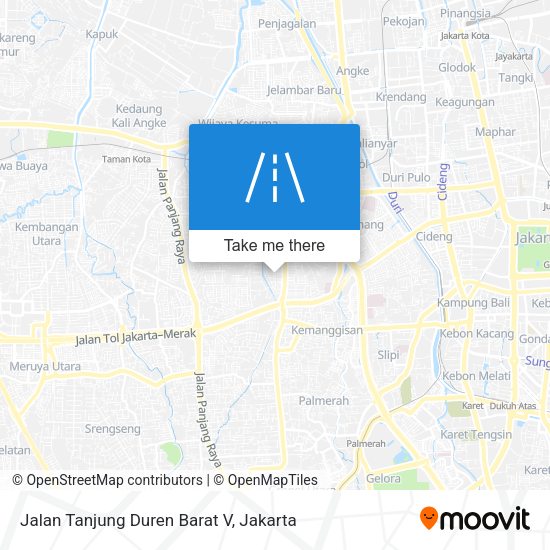Jalan Tanjung Duren Barat V map