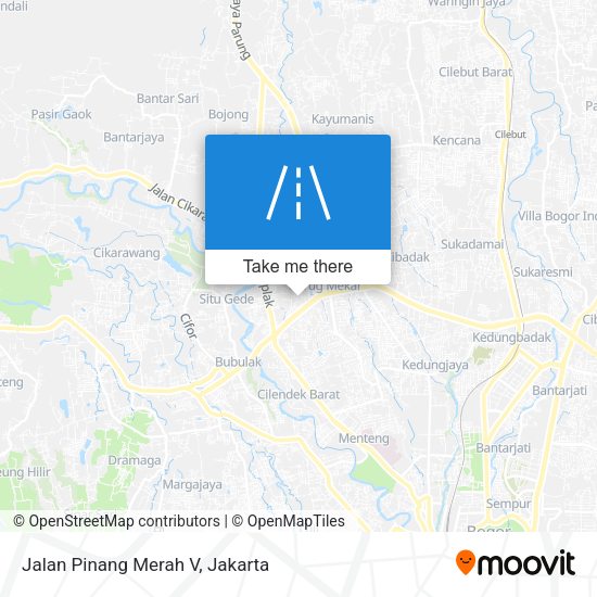 Jalan Pinang Merah V map