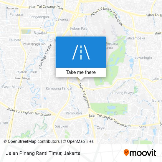 Jalan Pinang Ranti Timur map