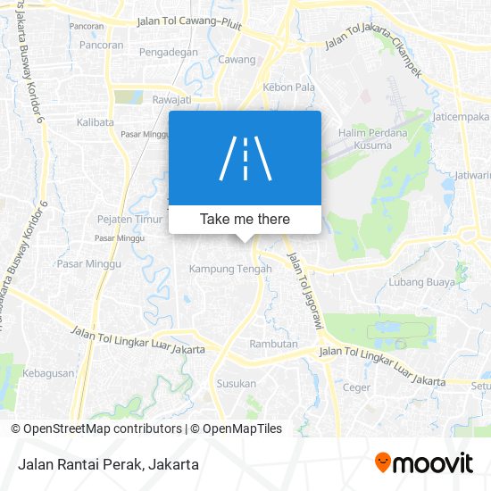 Jalan Rantai Perak map