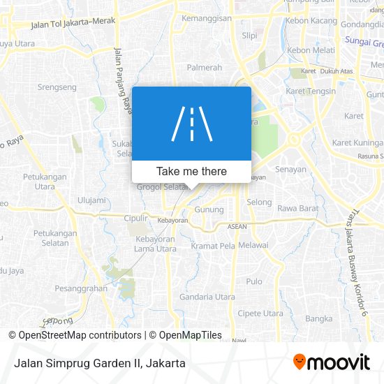 Jalan Simprug Garden II map