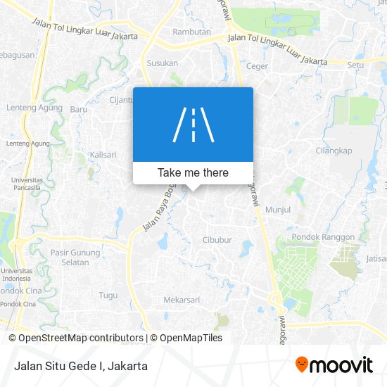 Jalan Situ Gede I map