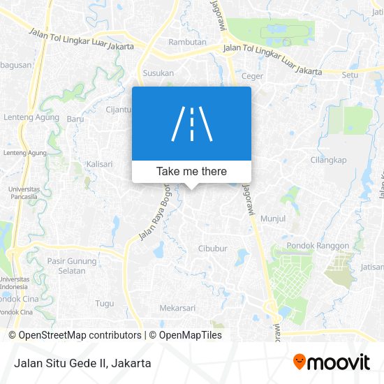 Jalan Situ Gede II map