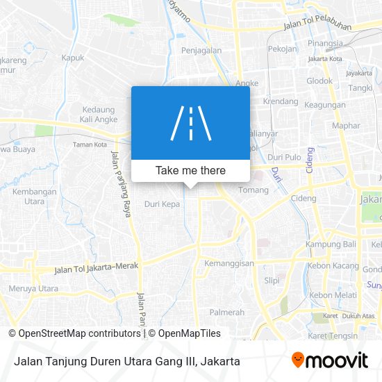 Jalan Tanjung Duren Utara Gang III map