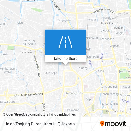 Jalan Tanjung Duren Utara III F map