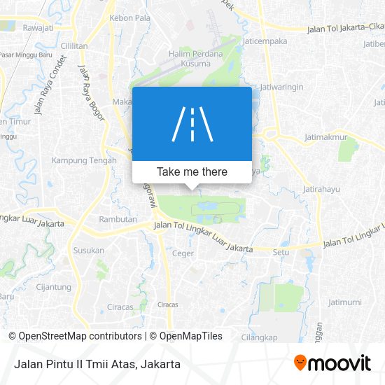 Jalan Pintu II Tmii Atas map