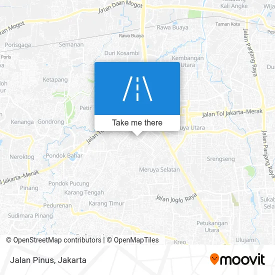 Jalan Pinus map