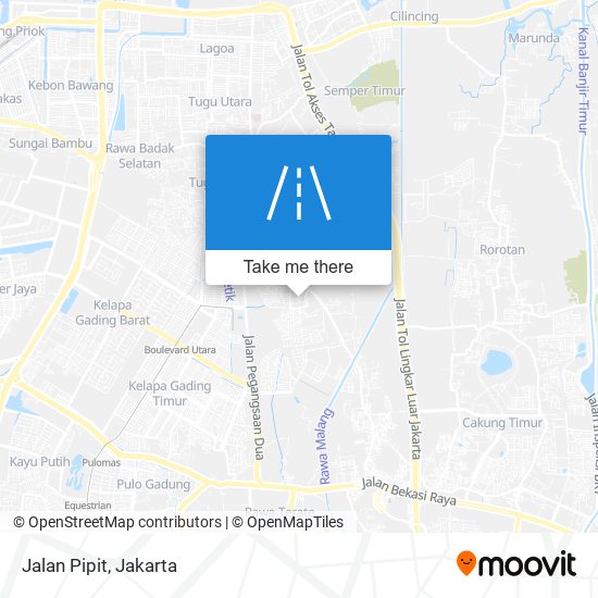 Jalan Pipit map