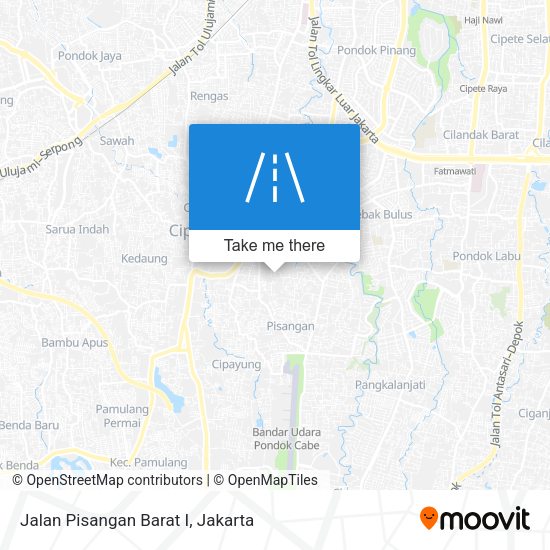 Jalan Pisangan Barat I map