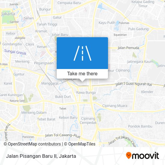 Jalan Pisangan Baru II map