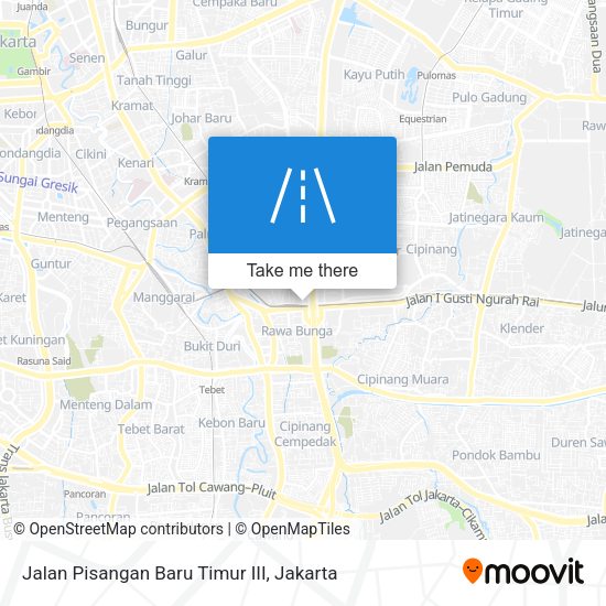 Jalan Pisangan Baru Timur III map