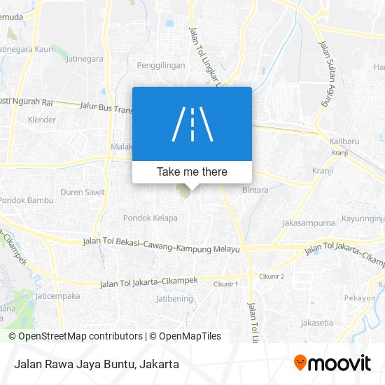 Jalan Rawa Jaya Buntu map