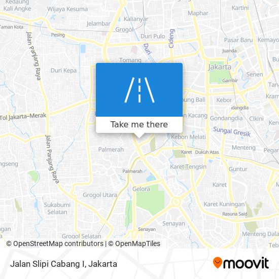 Jalan Slipi Cabang I map