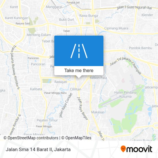 Jalan Sma 14 Barat II map