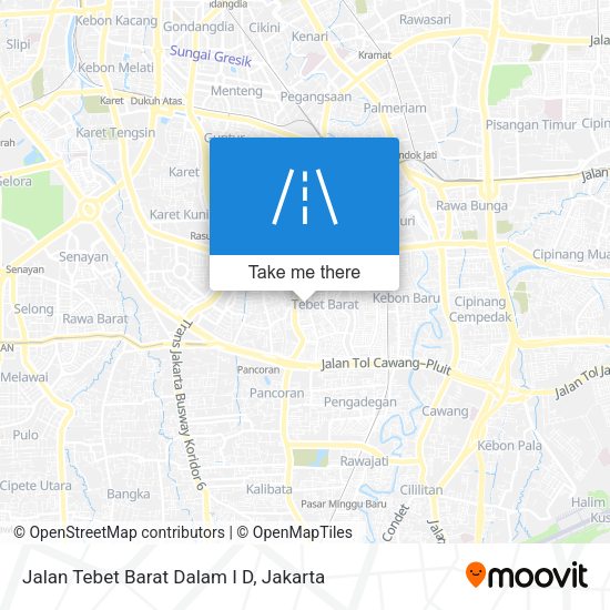 Jalan Tebet Barat Dalam I D map