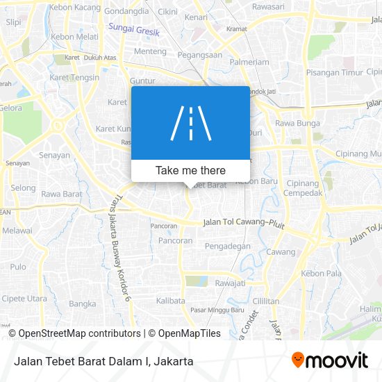 Jalan Tebet Barat Dalam I map