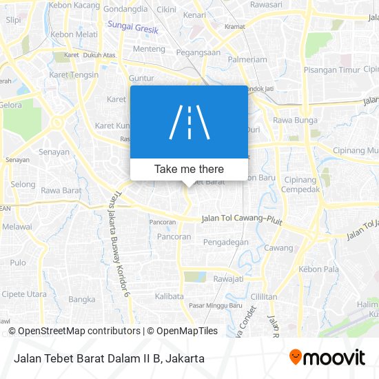 Jalan Tebet Barat Dalam II B map