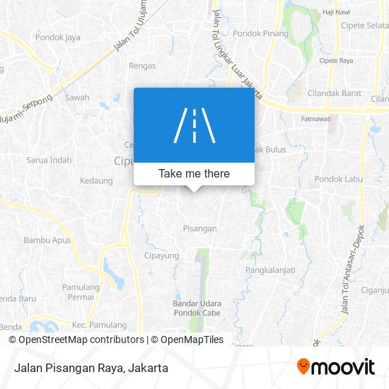 Jalan Pisangan Raya map