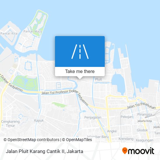 Jalan Pluit Karang Cantik II map