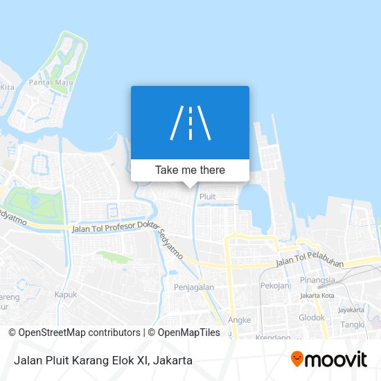 Jalan Pluit Karang Elok XI map