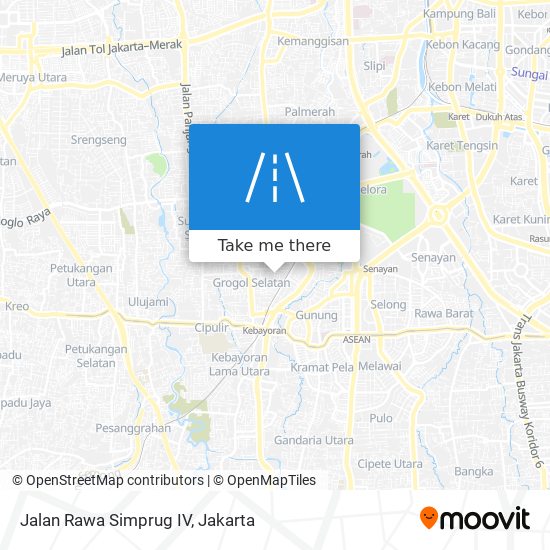 Jalan Rawa Simprug IV map