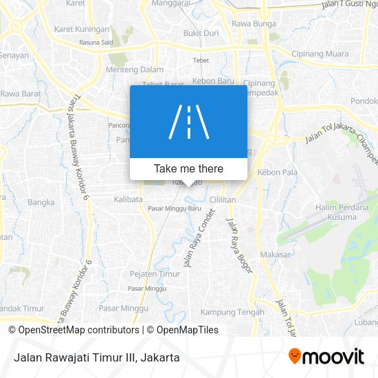 Jalan Rawajati Timur III map