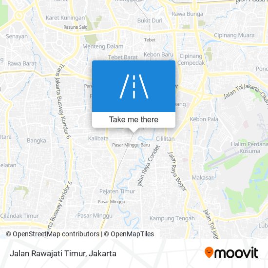 Jalan Rawajati Timur map