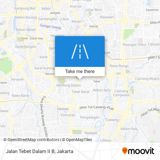 Jalan Tebet Dalam II B map