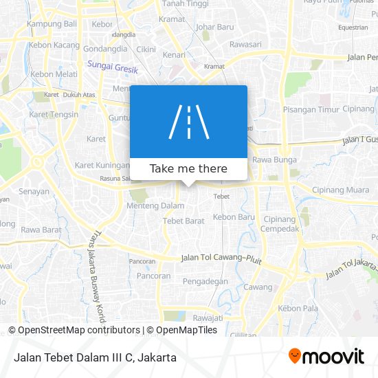 Jalan Tebet Dalam III C map