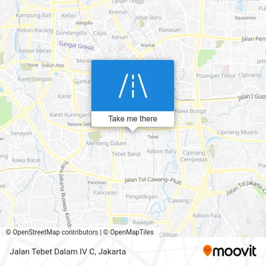 Jalan Tebet Dalam IV C map