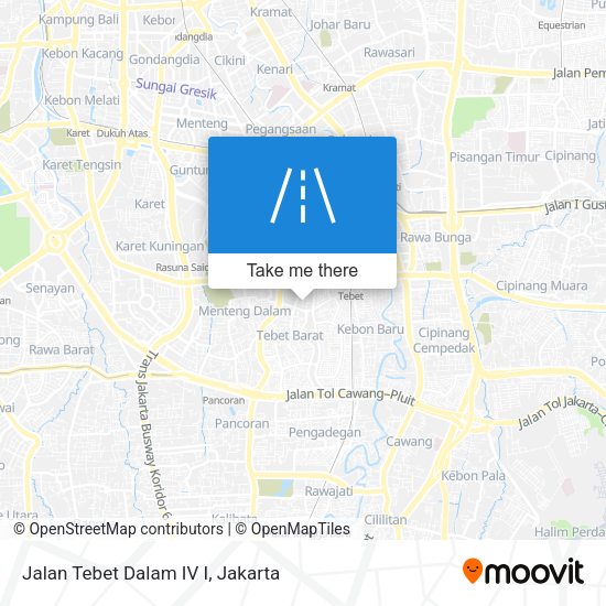 Jalan Tebet Dalam IV I map