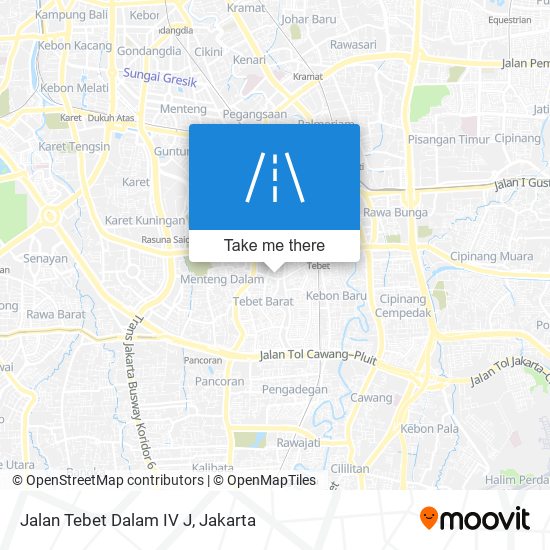 Jalan Tebet Dalam IV J map