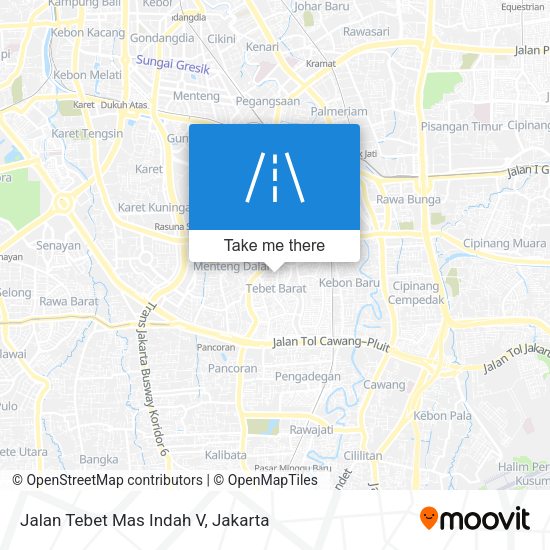 Jalan Tebet Mas Indah V map