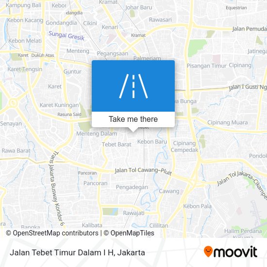 Jalan Tebet Timur Dalam I H map