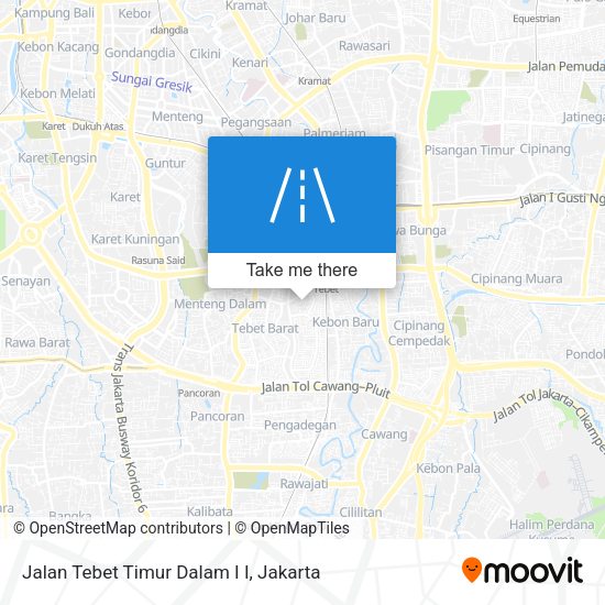 Jalan Tebet Timur Dalam I I map