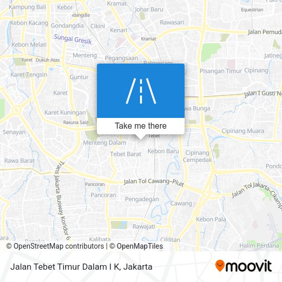 Jalan Tebet Timur Dalam I K map