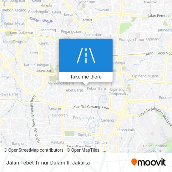 Jalan Tebet Timur Dalam II map