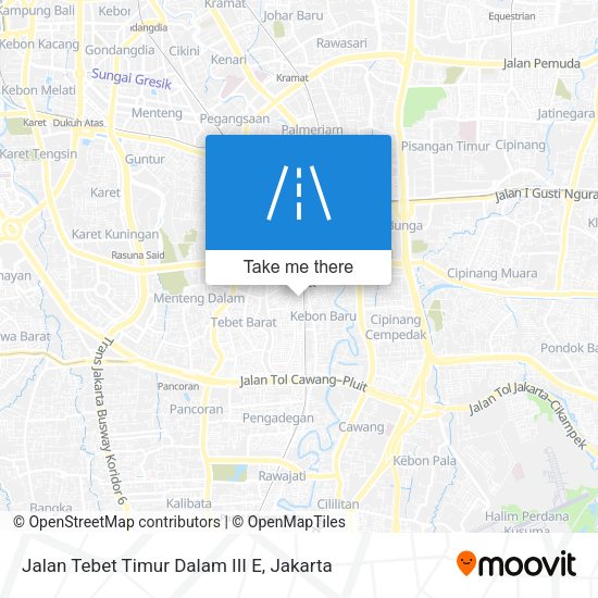 Jalan Tebet Timur Dalam III E map