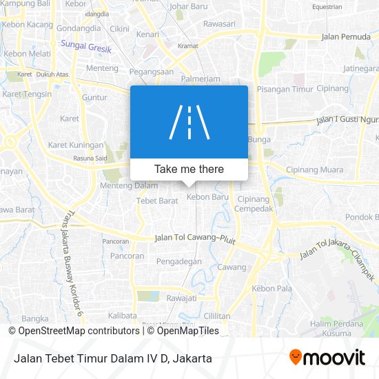 Jalan Tebet Timur Dalam IV D map