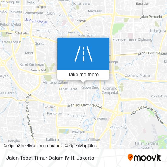 Jalan Tebet Timur Dalam IV H map