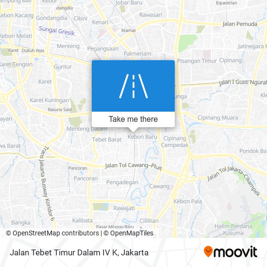 Jalan Tebet Timur Dalam IV K map