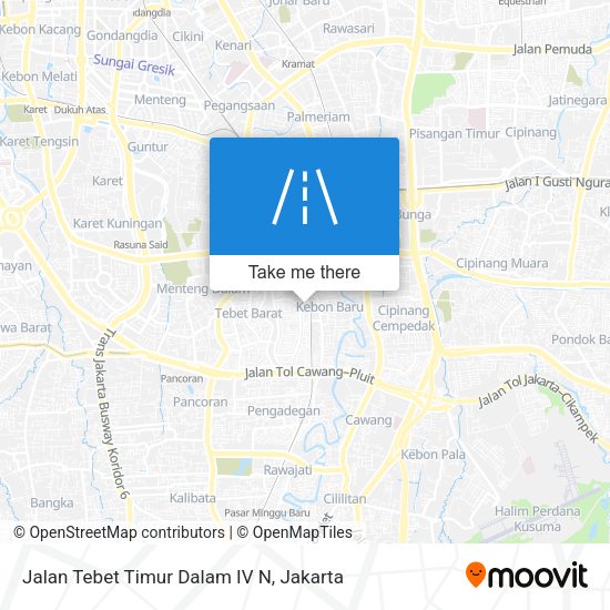 Jalan Tebet Timur Dalam IV N map
