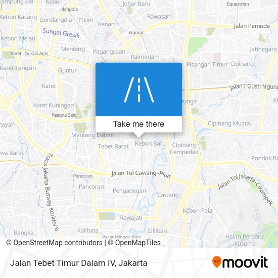 Jalan Tebet Timur Dalam IV map