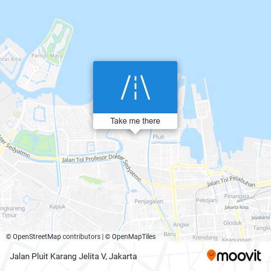 Jalan Pluit Karang Jelita V map