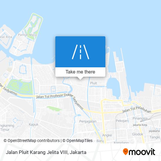 Jalan Pluit Karang Jelita VIII map