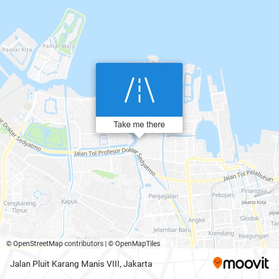 Jalan Pluit Karang Manis VIII map