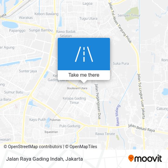 Jalan Raya Gading Indah map