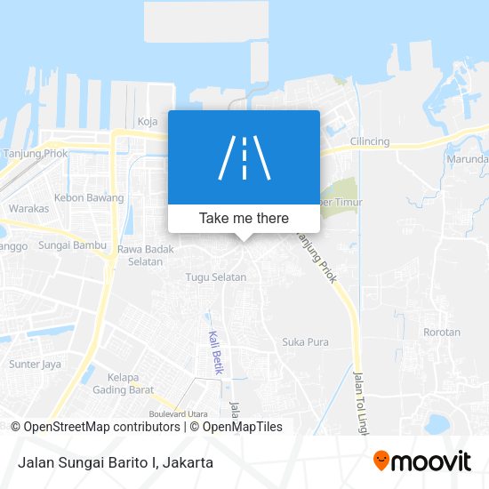 Jalan Sungai Barito I map
